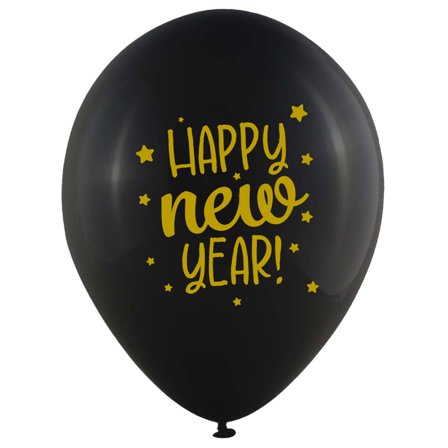 Latexballonger Happy New Year! 6-pack