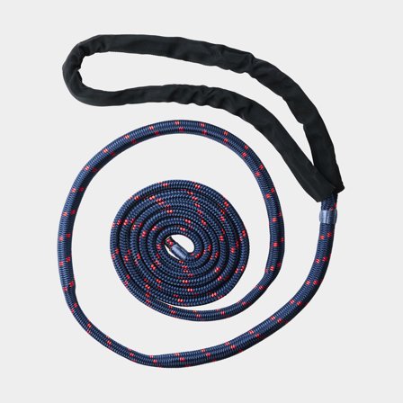 Förtöjningslina med förstärkt ögla NOCK Gullholmen, extra elastisk, 24-flätad nylon, Ø16 mm, 4 meter, blå/röd