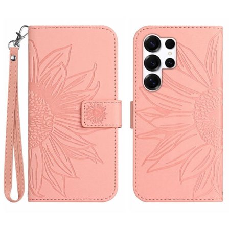 Samsung Galaxy S26 Ultra Plånboksfodral Konstläder - Rosa