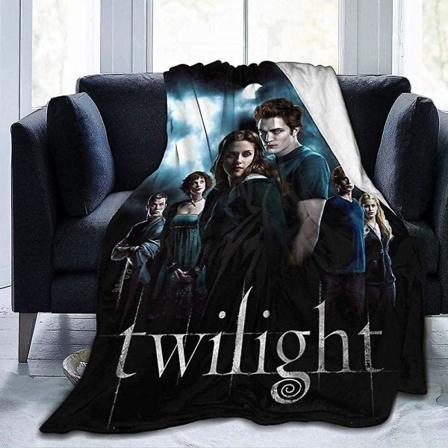 Microplush sofffilt, flanell sofffilt, mjuk sammetsduk, kabintäcke, Twilight Saga Warm Fleecefilt, sofftäcke för hela säsongen 60x50in 150x125cm