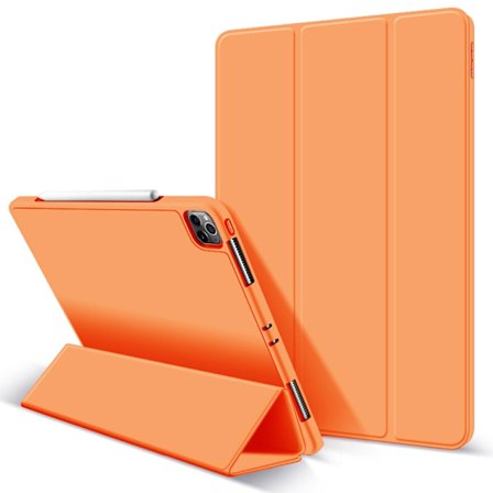 Stilfuldt etui til iPad 10/11 A16 Vitality Orange Magnetisk Tri Fold Læder