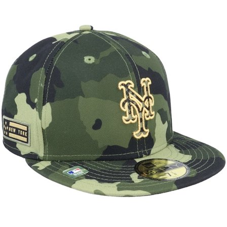 New Era - MLB Camo fitted Czapka Z Daszkiem - New York Mets Armed Forces Day 59FIFTY Camo Fitted @ Hatstore