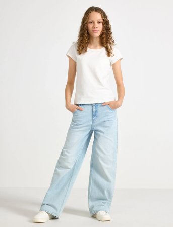 Lindex Trousers Denim Vega Blue - Blue - 128