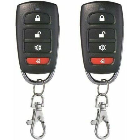 Set med 2 Universal Garage Door Cloning Key Fob Remote Control 433