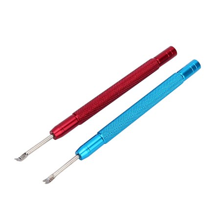 2 kpl Kellon Viisarien Asennus- ja Irrotustyökalu Kellonkorjaustarvike (Punainen Sininen)