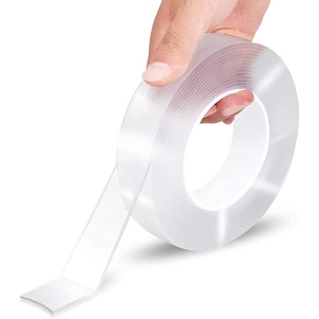 Ekstra kraftig dobbeltsidig tape - 9,85 fot flerbruks monteringsteip (gjennomsiktig)