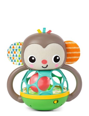 Haps' Og Ryst - Abe-Oball Patterned Bright Starts