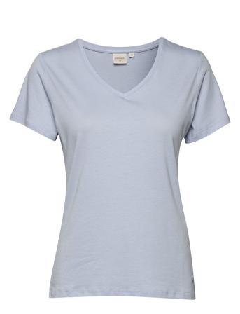 Naia Tshirt T-shirt Top Blå Cream
