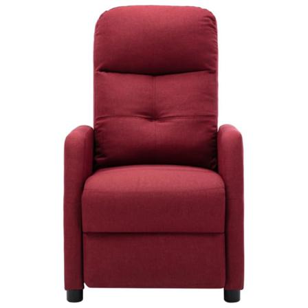 Vidaxl Elektrisk Reclinerfåtölj Vinröd Tyg Röd