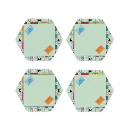 Board Game Board- Monopoly Coasters Dining Table Mat Utensils For Kitchen Induction Mat For Drying Dishes Mat Coffee Mat Hot Pad