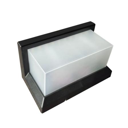 2 stk utendørs vegglampe, vanntett, utendørs dekorasjon vegglampe for gårdsplass, hage, uteplass, i nærheten, vegg, sti, kjølig hvit, 13,5*8cm
