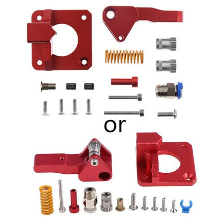 MK8 Dubbelväxlad Extruder 3D-skrivare Extruders för CR-10 CR-10S Ender-3 Ender-3 PRO