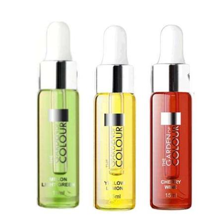 3-pack - Nagelbandsolja - Melon, Citron, Körsbär - 15ml Multicolor