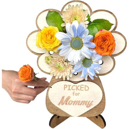 Morsdags håndplukkede blomsterholder bunt DIY tre håndplukkede blomsterholder for blomsterarrangement DIY blomsterholder for morsdag hjem