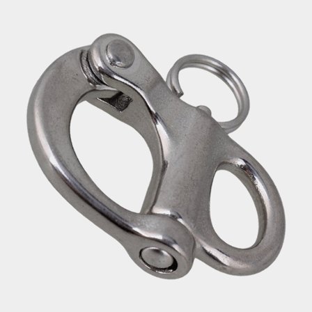 Schothaken 1852-Marine, 21 mm / 25 mm, 102 mm, Edelstahl, festes Auge - Boot