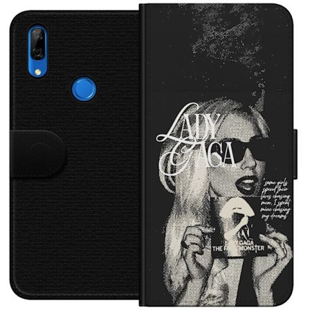 Yhteensopiva Lompakkokotelo Huawei P Smart Z Lady Gaga mustavalkoinen retrojuliste aurinkolaseilla ja pop-taide-estetiikalla
