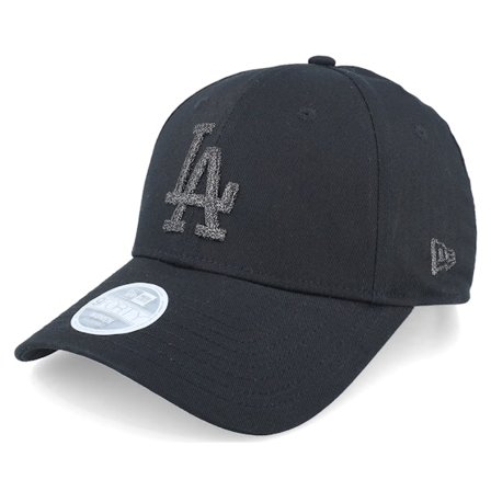 New Era - MLB Black adjustable Czapka Z Daszkiem - Los Angeles Dodgers Womens Metallic Logo 9FORTY Black Adjustable @ Hatstore