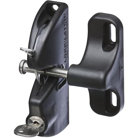 V6201 LTCH BLK N346-201 4-9/16" LokkLatch Automatisk Nøkkelportlås i Svart"