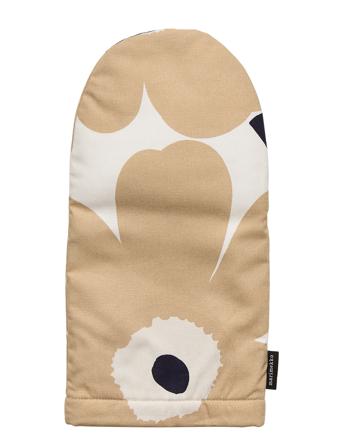 Pieni Unikko Ovenmitten Home Textiles Kitchen Textiles Oven Mitts & Gloves Beige Marimekko Home