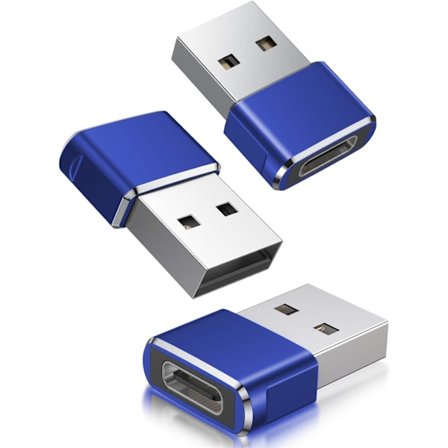 3-pack USB C-adapter, typ C-hona till USB A-hane laddningskabelkonverter för Apple Watch Ultra iWatch Series 8 7 9, iPhone 11 13 14 16 Plus Max Pro