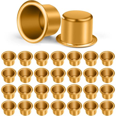 Telysholder - Lysholder - 30 stk - 27mm x 19mm - Metall - Lysbrett - lysestake - Kreativ - juledekorasjon