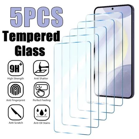 5 kpl karkaistu lasi Samsung Galaxy S24 Ultra A54 A14 A13 A53 A34 A33 A52 5G S23 Plus Scr -näytönsuojan Samsung A32 A22 S21 For A13 5G 5PCS Tempered 