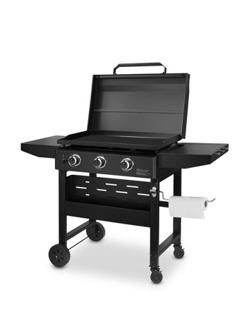 Austin and Barbeque AABQ - Plancha 3 Burner Floor Standing - Gasolgrill med 3 brännare och emaljerad stålplatta