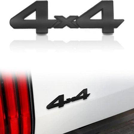 2 stk. Universal 4X4 Bilemblem Merke Bilklistremerker Dekaler 3D Metall