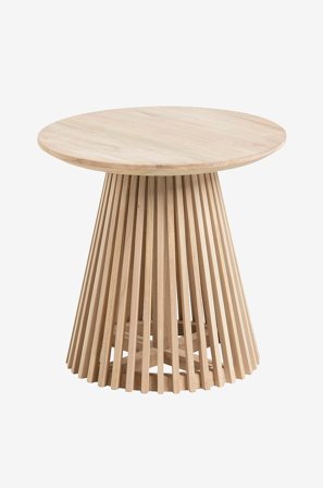 Kave Home - Sidebord, Irune Dia 50 cm - Brun - Småbord - Fra Homeroom