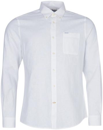 Barbour - Nelson Tailored Fit Shirt paita - White - Miesten