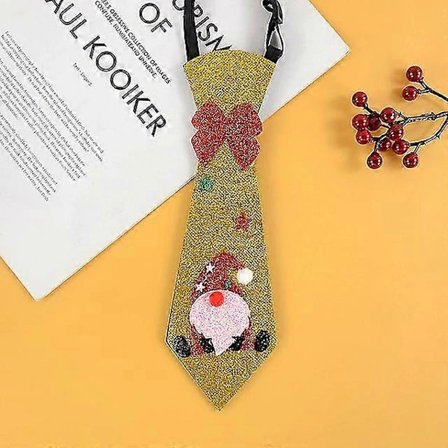 Morsom Julenisse Snømann Filt Slips God Jul Gaver Til Barn Voksne Godt Nyttår Party Foto Rekvisitter Elastisk 2