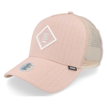Djinns - Rose trucker Casquette - Hft Cap Fine Herringsbone Rose Trucker @ Hatstore