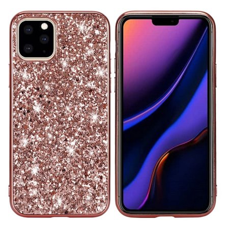 Glitter iPhone 11 Pro Max kuoret - Ruusukulta