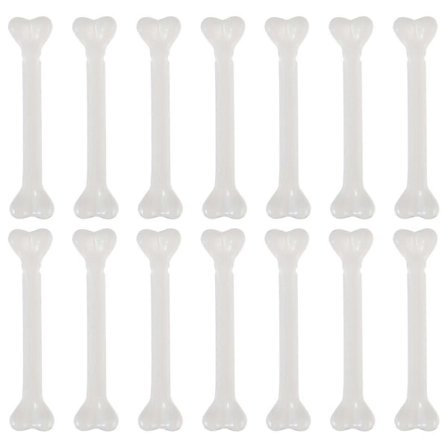 36 kpl Mini Muoviset Luut Halloween Rekvisiitta Juhlakoristeet Koristeluun (Valkoinen)