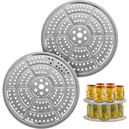 2-pakks trykkkokerrist / sylterist for trykkoker - rustfritt stål
