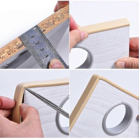 5m Selvklæbende Kantbånd Tape Møbler Træbræt Skab Bord Stol Beskytter Dæksel U-formet Tætningstribe