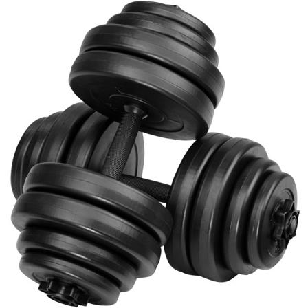 Tectake Hantelset - 2 X 15 Kg Svart