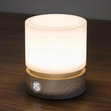 Barnevennlig nattlampe, oppladbar bordlampe, varmt lys nattlampe, søvnstøtte, tidsstyrt avstenging, dimbar