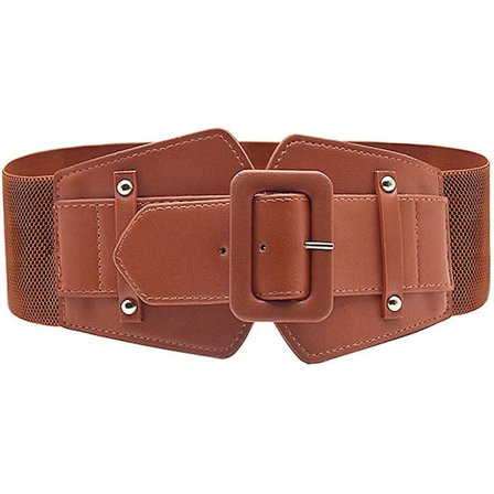 Elastiske damebelter til kjoler, jumpsuit, frakk, vintage, elastisk, bredt midjebånd