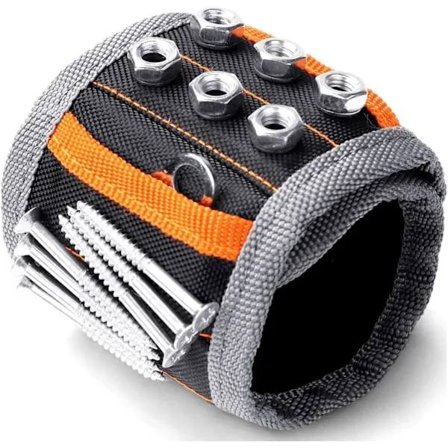 /EA/Magnetisk håndledsbånd med stærk magnet til fastgørelse af skruer, søm, D