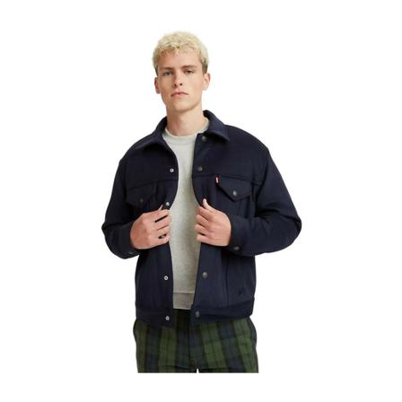 Levi's Campus Trucker , Blauw , Heren , Maat: XL Zomerjassen