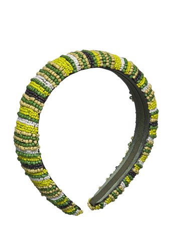 Becksöndergaard Mahina Midi Beaded Hairbrace - Green - ONE SIZE