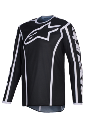 Bluză Motocross Alpinestars Fluid Apex negru/gri M