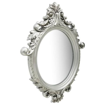 Vidaxl Väggspegel Slottsstil 56x76 Cm Silver Silver