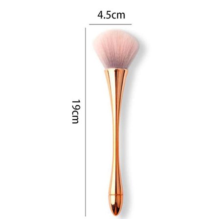 Dammborste Mjuk Stor Mineralpuderborste, Kabuki Makeup Borstar Mjuk Fluffig Foundation, Daglig Makeup