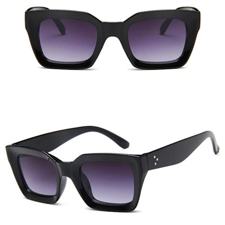 LeonLion 2023 Fyrkantiga Solglasögon Män Retro Glasögon Män/Kvinnor Gradient Klara Linser Glasögon Män Gafas Lentes De Sol Mujer UV400