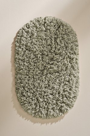Jotex - Oval Badematte Bomull Grågrønn JANE - Kjøp Baderomsmatter hos Jotex
