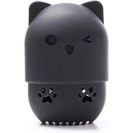 Meikkisieni vaahtokarkkisieni meikkivoiteelle Silikoninen matkakotelo C