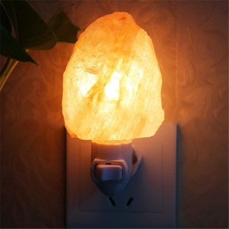 100% Salt Field Pakistan Krystall Salt Lampe Nattlys Slipp Negativ