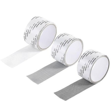 5cmx200cm, Selvklæbende reparationstape til myggenet – stærkt klæbende tape til nem reparation af vindues- og dørnet